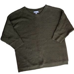 Juniper Maternity Green Knit‎ Back Button Sweater Women's Large